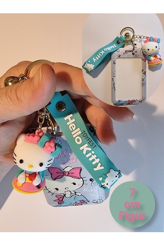 Hello Kitty Figür Anahtarlık Çanta Aksesuarı Ve Kartlık 2 Si Bir Arada - Model 1