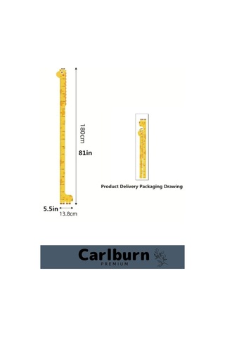 Özel Üretim İz Bırakmayan Çift Taraflı Bantlı Silinebilir Ev Sevimli Sarı Zürafa Boy Ölçüsü Sticker