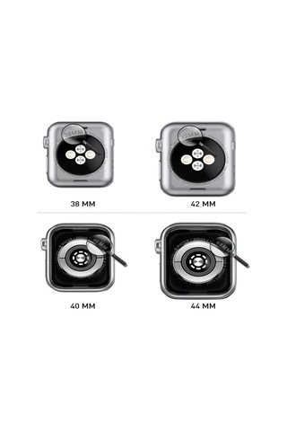 Apple Uyumlu Watch 38mm Şeffaf Silikon Saat Koruma