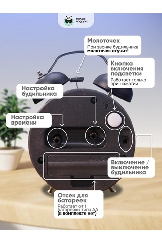 Milye Podarki Masa Üstü Alarm Saati, Erkeğe Doğum Günü Hediyesi 192743602 Siyah