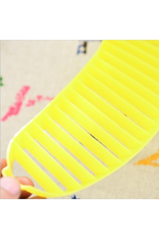 Mutfak Aletleri Plastik Muz Dilimleyici Kesici Meyve Sebze Aletleri Salata Yapıcı Pişirme Aletleri Arı Sarı