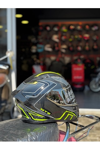 Mts Fullface Kask Ece2206 Sertifikalı Güneş Vizörlü Açık Beyaz