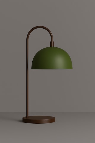 Verde Arc Metal Masa Lambası E27 Duy Ofis & Çalışma Masası Lambası Haki