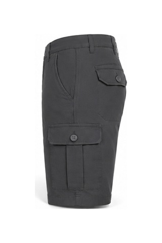 Serseri Jeans Erkek Likralı Kargo Şort Rahat Kalıp Çok Cepli Premium Günlük Casual Yazlık Şort Antrasit