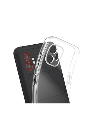 Samsung Galaxy Uyumlu Xcover7 Pro Kamera Korumalı Silikon Arka Kılıf + Nano Ekran Koruyucu Set Şeffaf