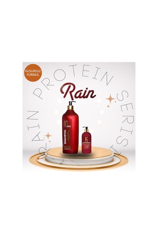 Rain Protein & Argan Saç Kremi 800 ML + Keratin Saç Kremi 500 ML