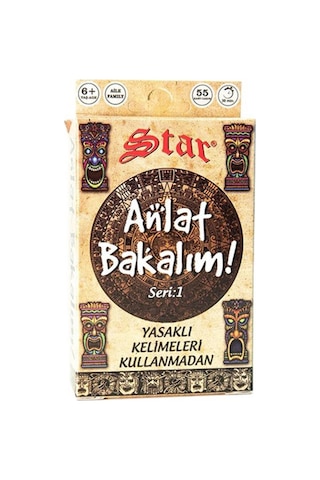 Anlat Bakalım Oyun Kartları Kutu Aile Oyunu Çocuk Oyuncak Zeka Ge