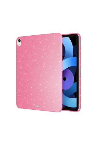 Nourthkiingdom Apple Uyumlu iPad Air 10.9 2020 4 Nesil Simli Parlak Görünümlü Tablet Koto Tablet Kılıfı