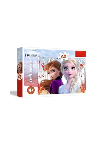 Karlar Ülkesi Elsa Ve Anna 60 Parça Puzzle Yapboz 4+ Yaş