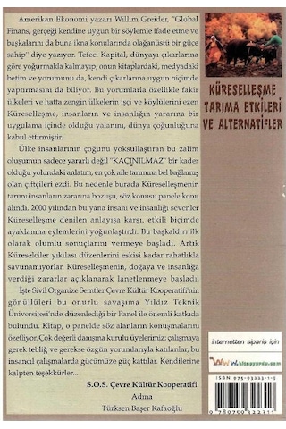 Küreselleşme Tarıma Etkileri Ve Alternatifler - Türksen Başer Kafaoğlu 1.baskı