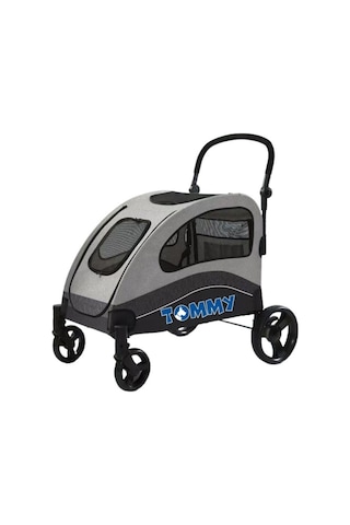 Tommy Evcil Hayvan Arabası 90x73x108 Cm Gri Max 60 Kg