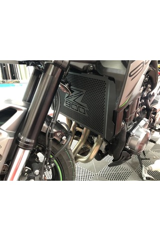Z900 Motosiklet Aksesuarları Radyatör Izgarası Koruma Koruyucu Kapak - Siyah
