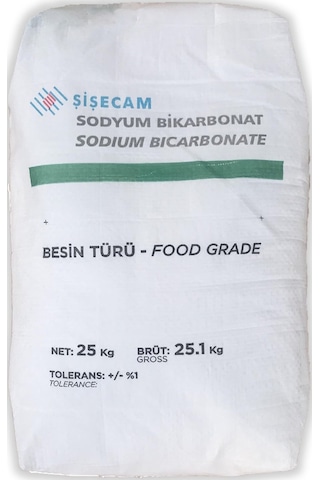 Şişecam Saf Karbonat Sodyum Bi Karbonat (Besin Sodasi) 25 Kg