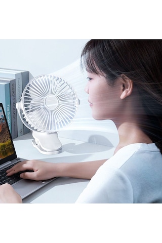 Taşınabilir Mini Fan Sıkıştırmalı Şarj Edilebilir El Fanı Masa Yatak Bağlanabilir Soğutucu Fan
