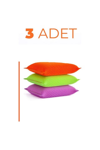 Petek Dokulu Bulaşık Süngeri Sihirli Pratik Sünger 14x8 - 3 Adet