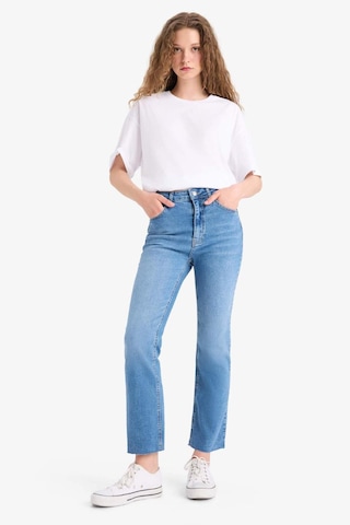 DeFacto Crop Flare Fit Yüksek Bel Bilek Boy Jean Yıkamalı Pantolon E8018AX25SMNM28