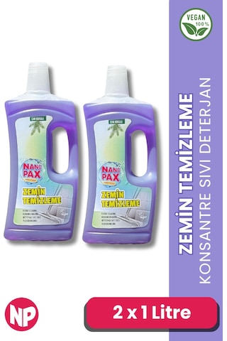 Zemin Temizleme Sıvı Deterjan Bahar Kokulu 2 X 1 Litre 2'li Set