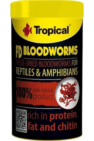 Tropical Fd Bloodworms Kan Kurdu 100ml 7gr