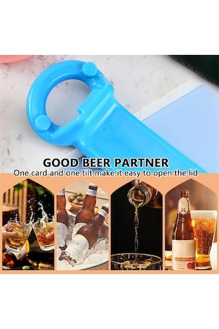 Moly Çok İşlevli Konserve Açacağı Bira Kutusu Şişe Açacağı Plastik Renk 2 Beyaz, Kullanışlı Ve Dayanıklı Beyaz