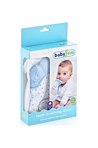 Babyjem Diş Kaşıyıcı Eldiven 526 Mavi