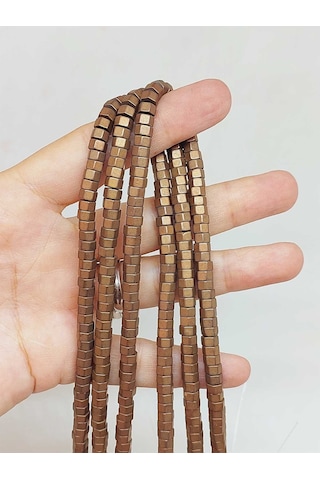 Yasamtohumu Hematit Taşı Şekilli Dizi 3x5mm 54654 Çok Renkli