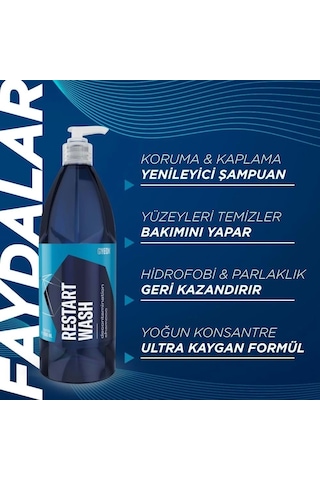 Gyeon Q²m Restartwash Seramik Kaplama Ppf Yenileyici Asidik Şampuan - 500 Ml -konsantre