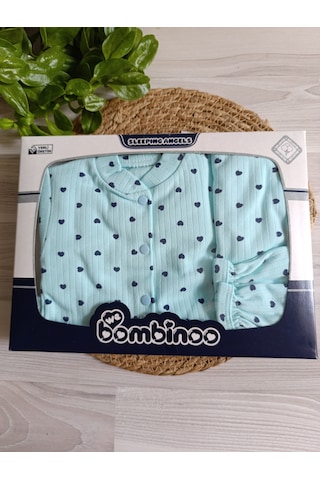 Minilkabebe Kalpli Fitilli 5 Li Hastane Çıkışı Pamuklu Mint Mint Yeşili