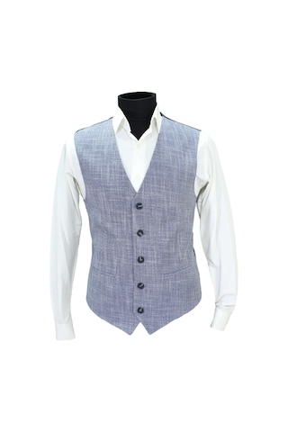 Mentor Regalo Erkek Yelek V Yaka Lacivert Desenli 50612 L