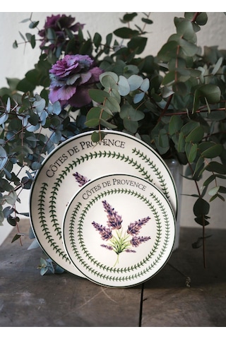 The Mia Provence 6 Kişilik Yemek Takımı 24 Parça Set 2 Renkli