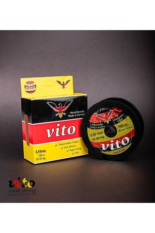 Vito 160 Mt Yeşil Fluorocarbon Kaplama Misina 0,50mm