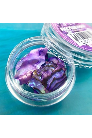 Doğal Deniz Kabuğu Mor 1 Gr - Işıltılı Nail Art Tırnak Süsü