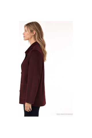 Yargıcı Regular Ceket Yaka Uzun Kol Palto 26kkpl5021x 016 Bordo