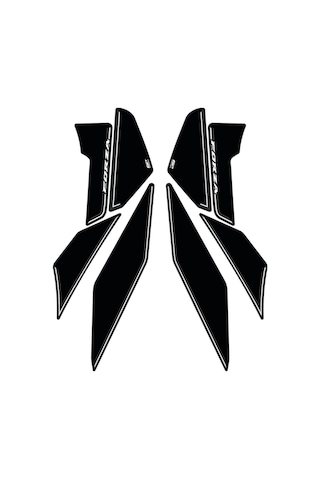 GP Kompozit  Honda Forza 250 2018-2025 Uyumlu Yan Alt Ayak Pad Siyah