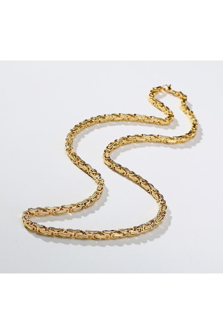 Yaba 60cm 316l Paslanmaz Çelik Altın Renk Erkek Zincir Kolye Ka Altın