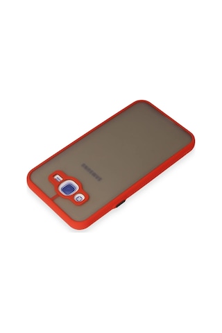 Gld-spt- Newface Samsung Uyumlu Galaxy J7 Kılıf Montreal Silikon Kapak - Kırmızı