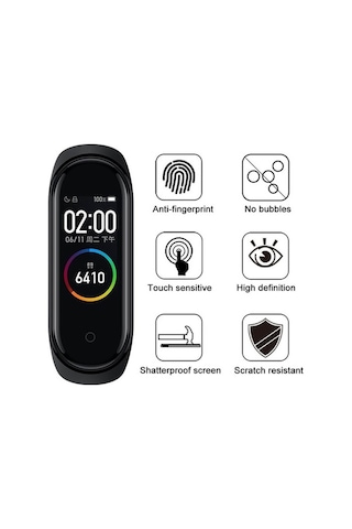 Wozlo Xiaomi Mi Band 4 Uyumlu Çizilme Önleyici Tpu Nano Yumuşak Film Ekran Koruyucu - 2 Adet
