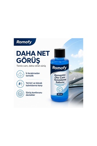 Tr Konsantre Oto Cam Suyu Pratik Tek Kullanımlık Silecek Suyu 50ml
