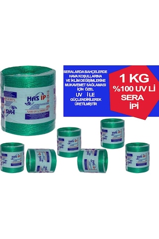 Yeşil Sera İpi (Klips İpi)(Fil İp)(Uv Katkılı Fibrilize)