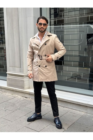 Alaska The Last Frontier Regular Fit Su Geçirmez Soğuğa Dayanıklı Trençkot Bej