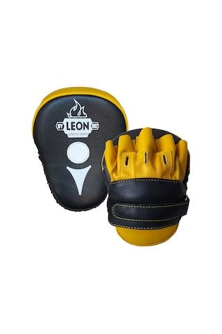 Aksaspor Leon Ultimate Hakiki Deri Boks Ve Kick Boks El Lapası Ellik Sarı