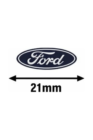 Fiesta Fusion Mondeo Transit Kumanda Anahtar Amblem A+ Kalite Damla Etiket 17 X 7 Elips 1 Adet