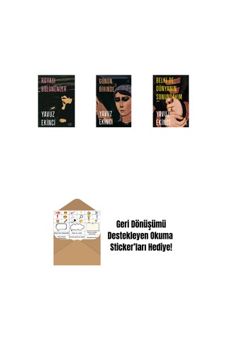 Rüyası Bölünenler + Günün Birinde + Belki De Dünyanın Sonundayım Ciltli + Okuma Sticker'ları
