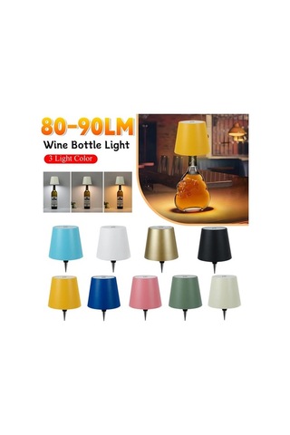 Maoyaya Kablosuz Şarap Şişesi Lamba Tip-c Şarj Dokunmatik Kontrol Şarap Çok Renkli, Küçük Ve Pratik Çok Renkli