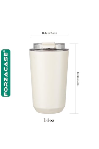 Paslanmaz Çelik 240ml Sıcak Soğuk Tutan Bardak Termos Fc845 Bej