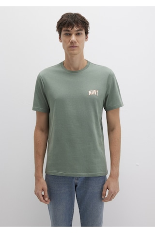 Mavi - Mavi Logo Baskılı Yeşil Tişört 0611714-71483 Yeşil