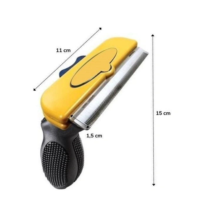 Buffer Kedi Ve Köpekler İçin Kısa Tüylü Köpek Tarağı Tüy Toplayıcı Tarak Large Çok Renkli