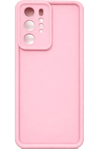 Huawei P40 Pro Uyumlu Kamera Çıkıntılı Mat Silikon Telefon Kılıfı Pembe