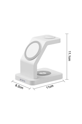 Fastbuy 3'lü Manyetik Şarj İstasyonu - İphone, İwatch & Airpods Uyumlu, Hızlı Ve Güvenli Şarj