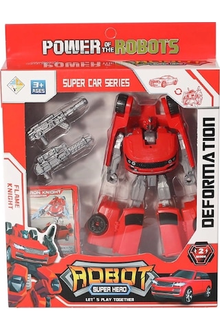 Hy-8877 Ddönüşebilen Kartlı Robot Araba -birliktoys
