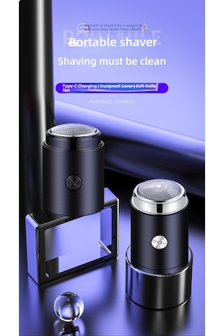 Erkek Elektrikli Tıraş Makinesi, Mini Taşınabilir Akıllı Siyah